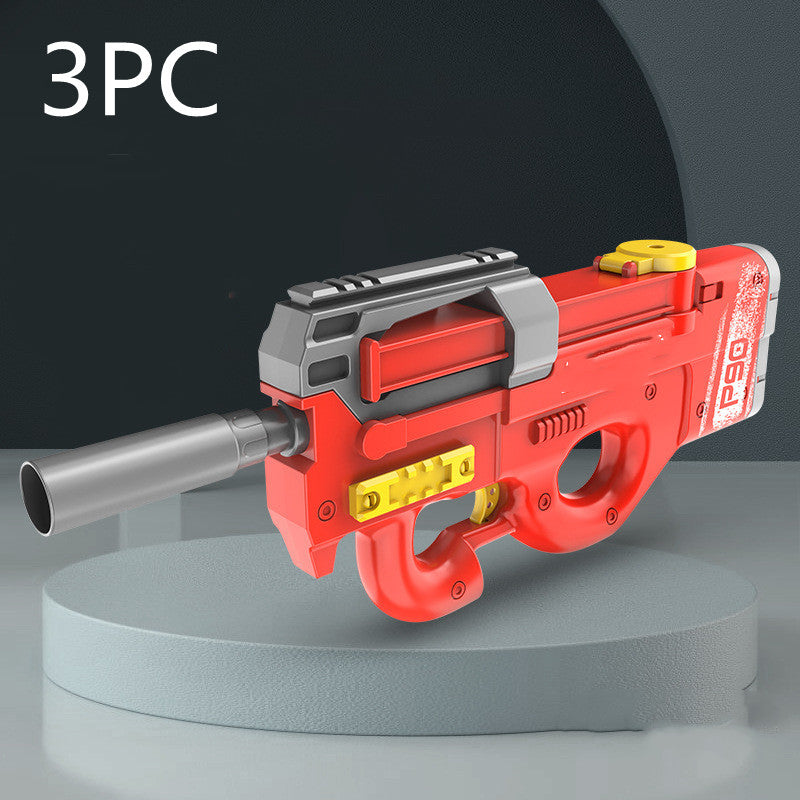 New P90 Electric Water Gun High-Tech Kids Toys Outdoor Beach Pool Large Capacity Summer Gel Blasting Water Gun For Adults Image