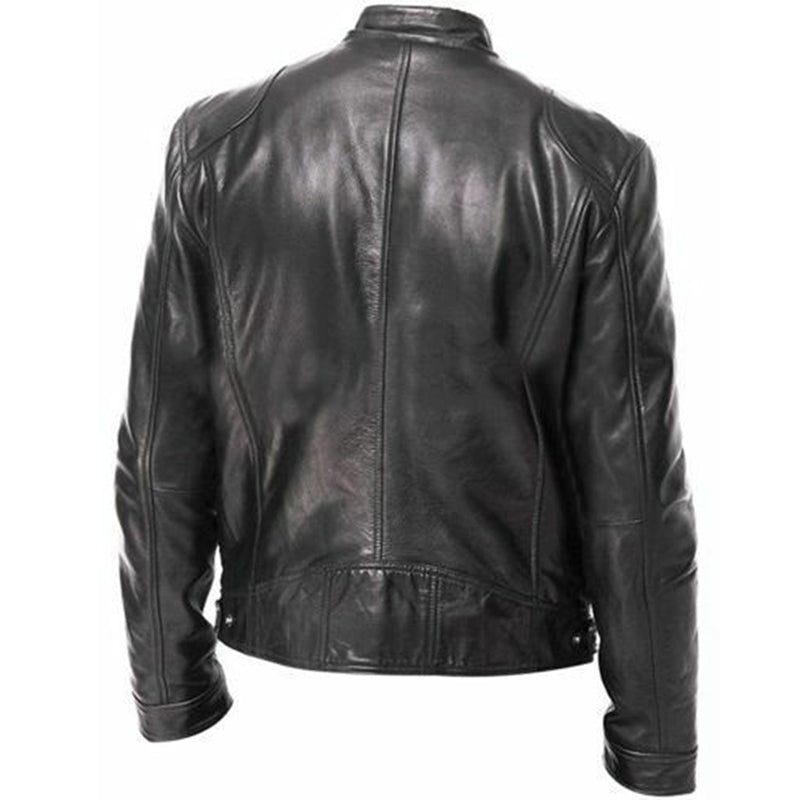 PU Leather Jacket Slim Leather Jacket Image