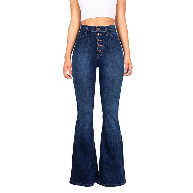 New high waist stretch jeans Image