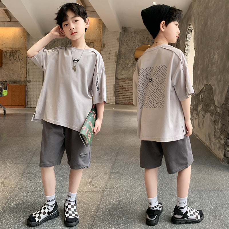 Two-piece Suit For Kids, Handsome And Fashionable, Big Kids Image