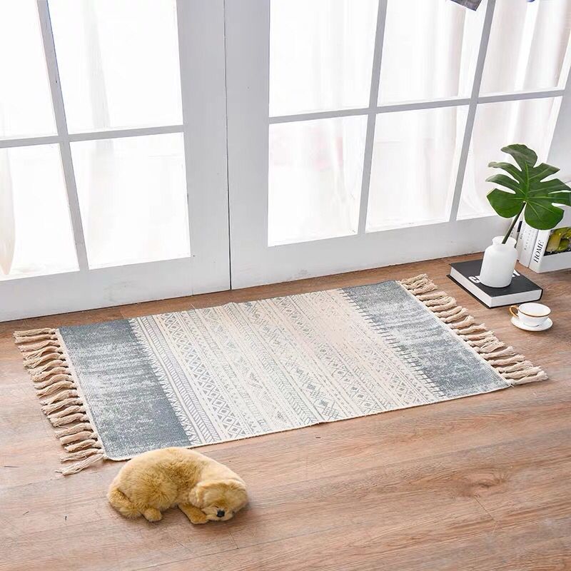 Scandinavian Style Linen Cotton Rug Image