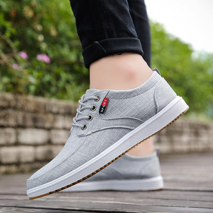 Men Casual Shoes Summer Canvas Shoes Men Breathable Casual Canvas Men Shoes Walking Men Shoes Chaussure Homme Factory sales