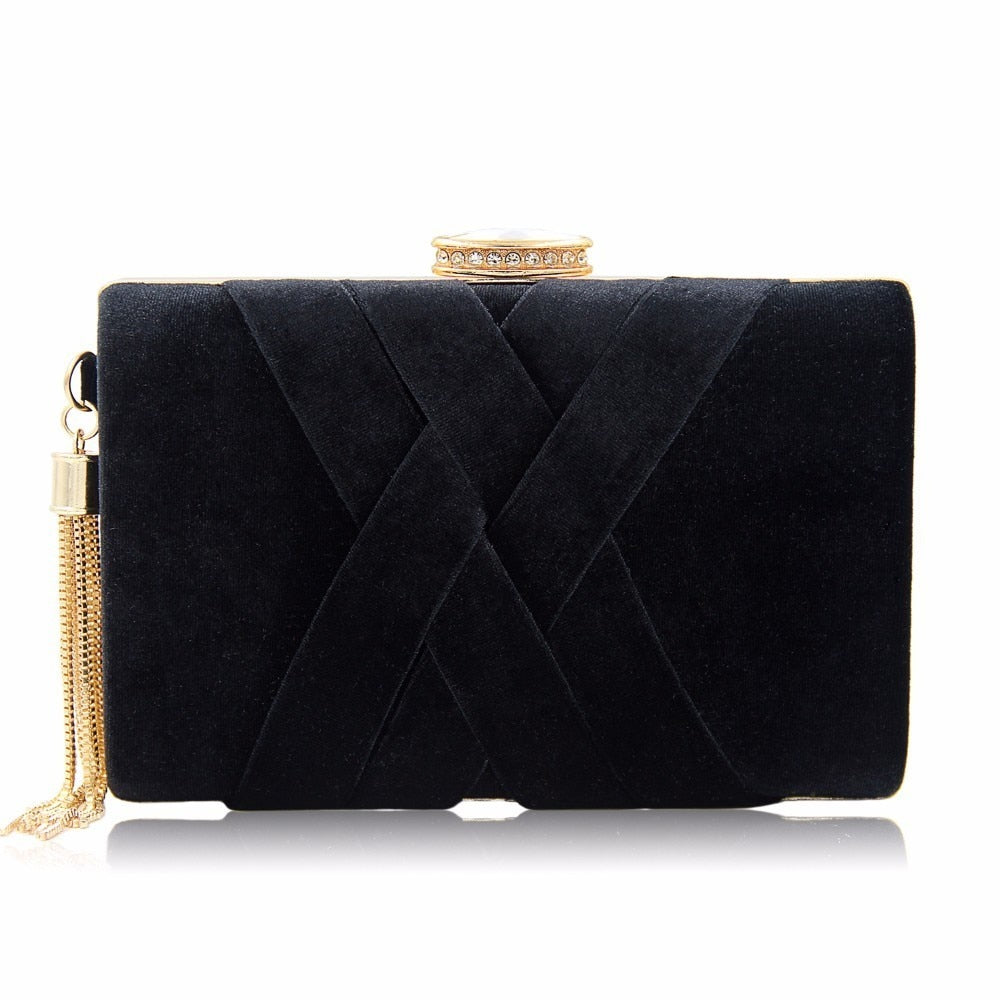 Milisente 2021 New Arrival Women Clutch Bags Top Quality Suede Clutches Purses Ladies Tassels Evening Bag Wedding Clutches Image