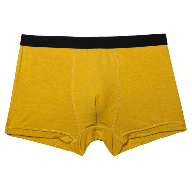 Pure Color Bamboo Fiber Men Underwear Image