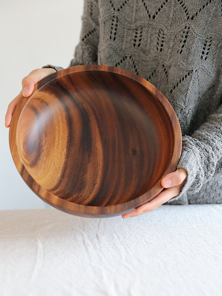 Acacia wooden bowl wooden tableware Image