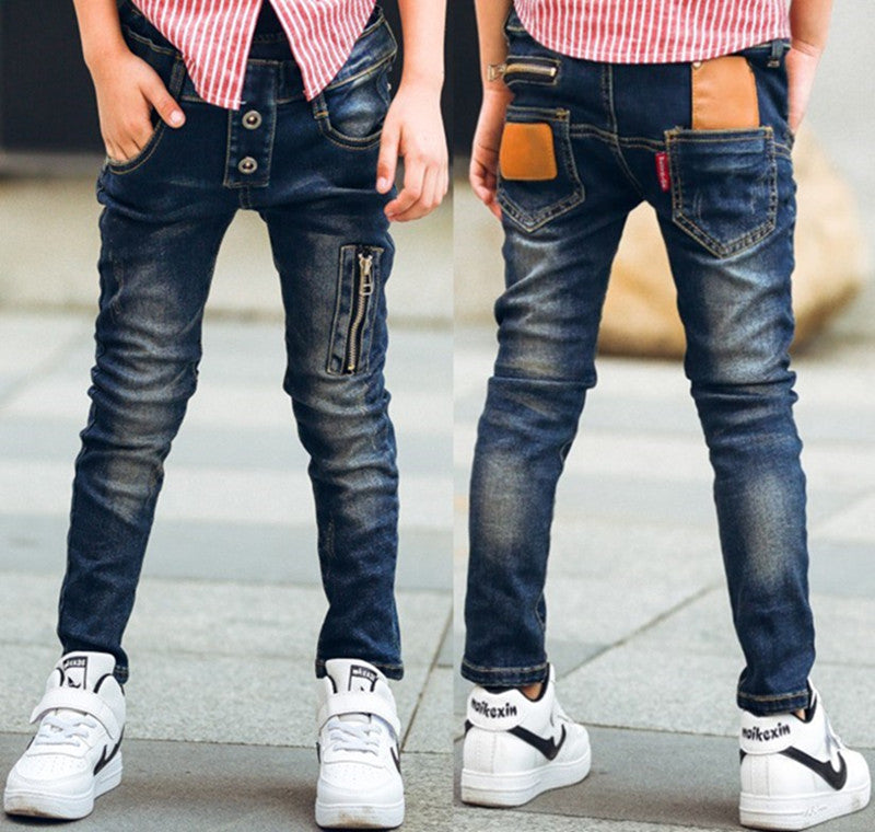 Boys stretch denim pants Image