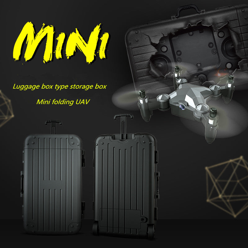 New Luggage Box Storage Box Folding Mini UAV Aerial Photography Remote Control Four Axis Children's Toys Drone Image