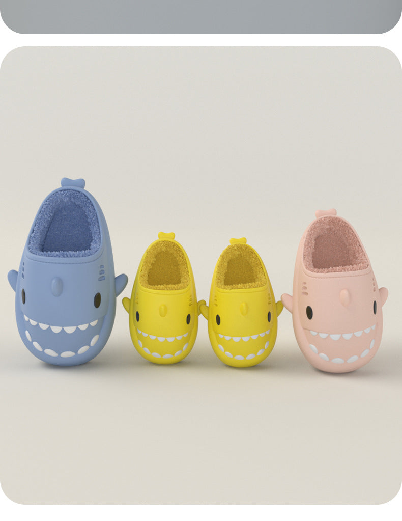 Three-dimensional Cartoon Shark Children Eva Slippers Image