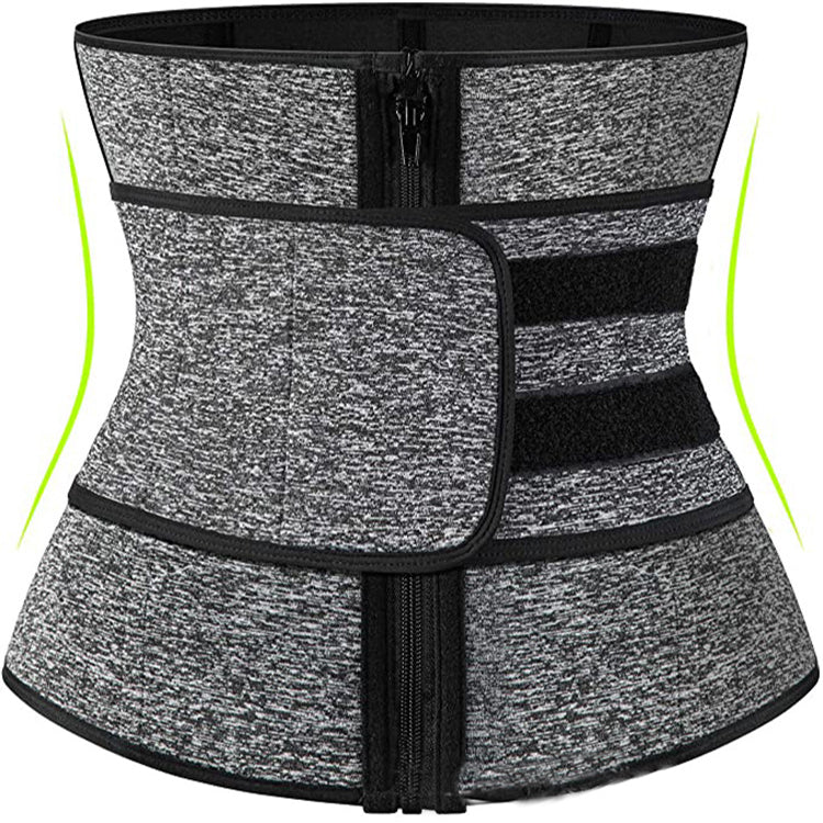 Tummy Sweat Shapewear Bodysuits Women Waist Trainer Slimming 2-3 Belts Workout Shaper Corset Image