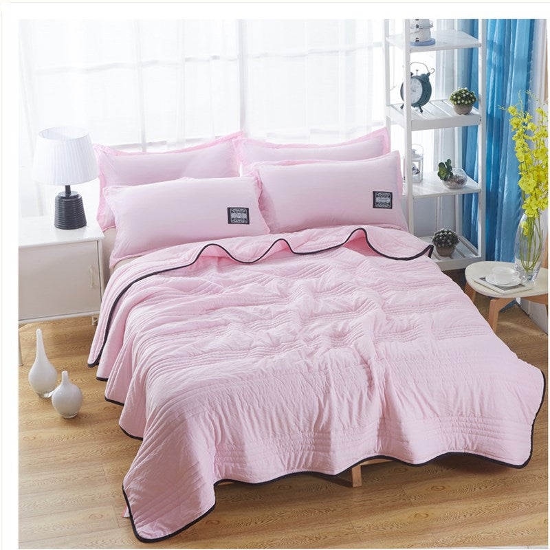 Cooling Blankets Pure Color Summer Quilt Plain Summer Cool Quilt Compressible Air-conditioning Quilt Quilt Blanket Image