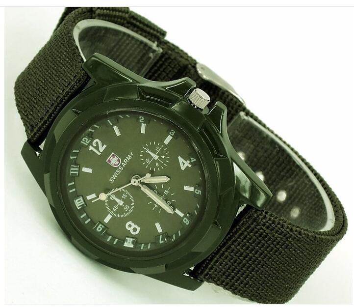 Cloth Belt Weaving Belt Military Watch Sea and Land Air Force Movement Quartz Military Watch Image