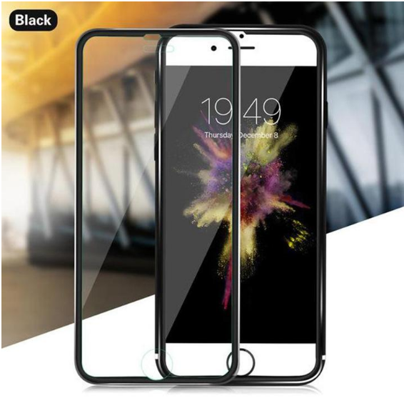 Compatible with Apple, Compatible with Apple , Tempered Glass Full Screen Protector 3D Aluminum Alloy Protective Glass For iPhone Image