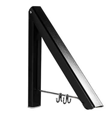 Punch-free Space Aluminum Foldable Invisible Folding Retractable Wall Hanger for Waterproof Hanging Underwear Coat Hanger Image