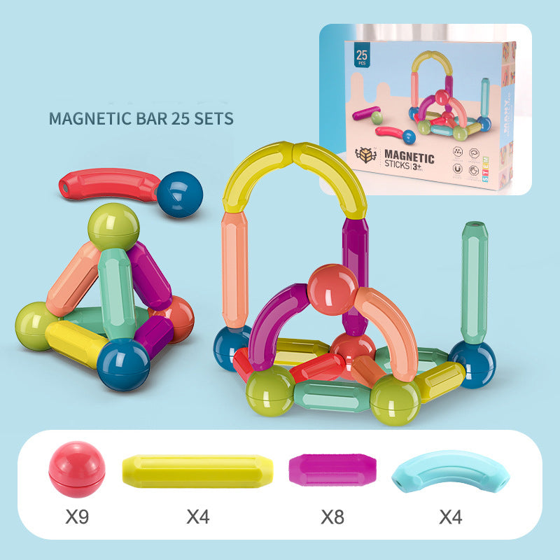 Baby Toys Magnetic Stick Building Blocks Game Magnets Children Set Kids Magnets For Children Magnetic Toy Bricks Image