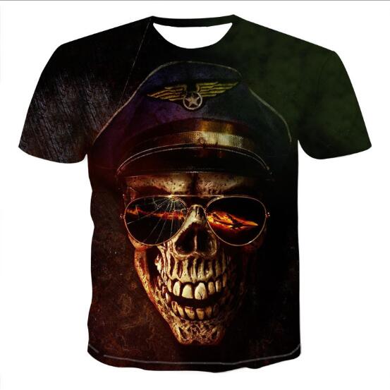 Mens Skull T shirts 3D t- shirts Image