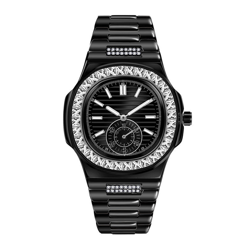 Mens Fashion Alloy  Luxury Brand Diamond Gifts Watches Image