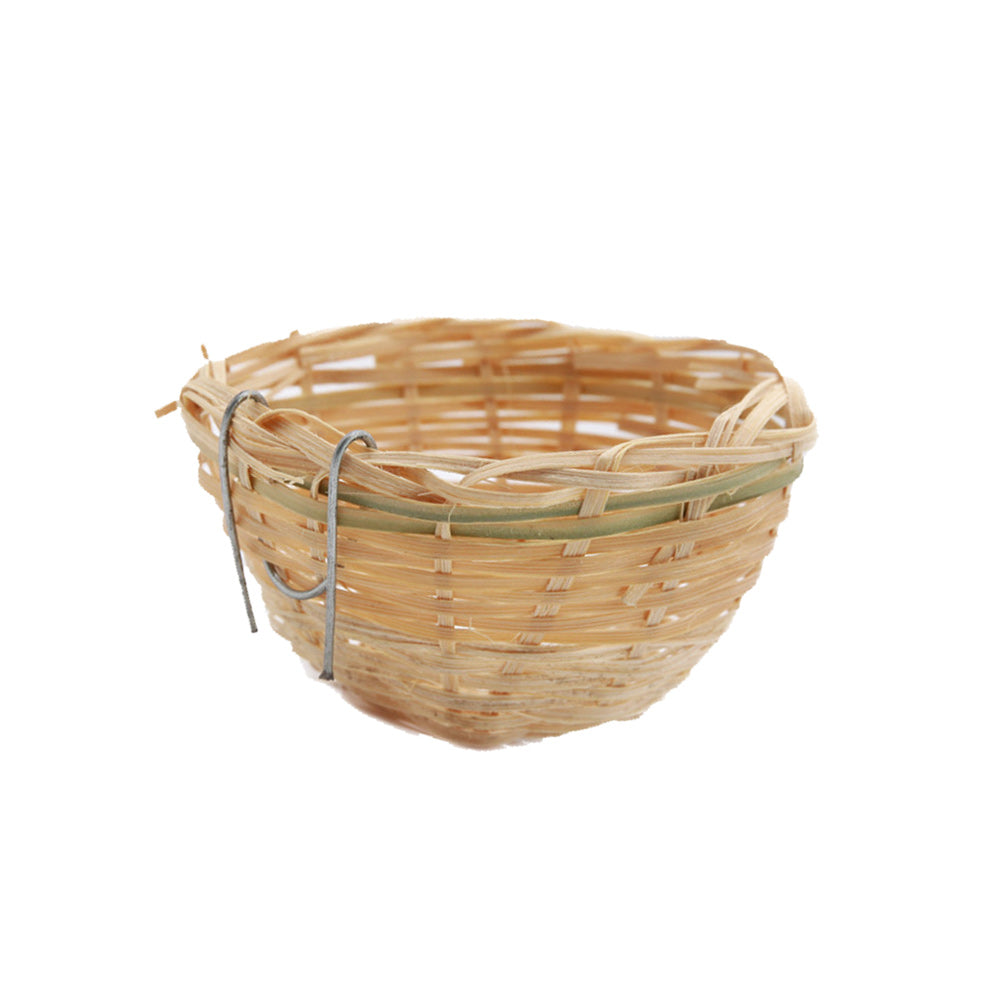 Hand-woven bird nest Image