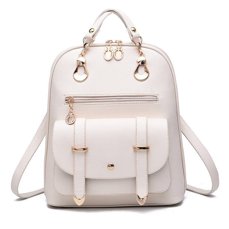 Female bag fashion PU leather dual-use backpack Image