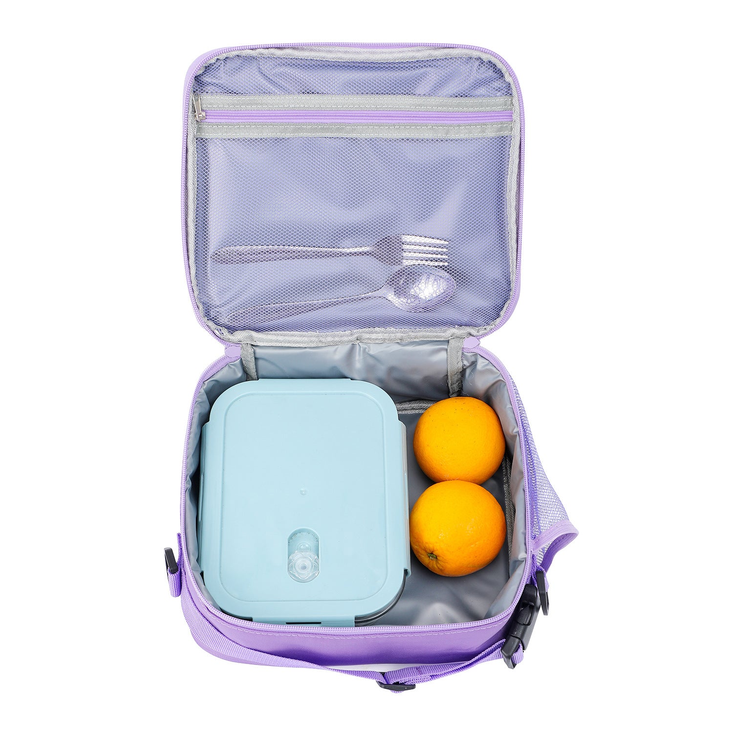 Laser Simple Rainbow Color Insulation Bento Bag Image