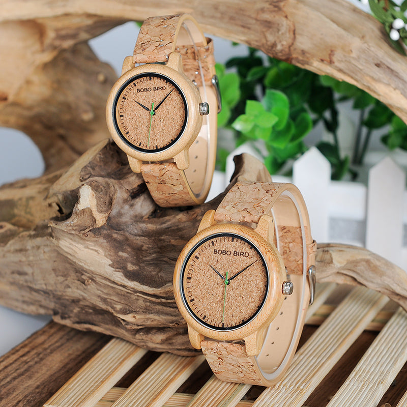 Bamboo and wooden watches Image