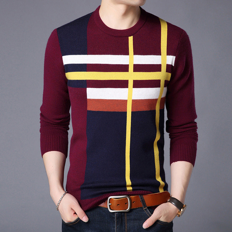 Spring and autumn casual handsome base coat Korean version of sweater Image