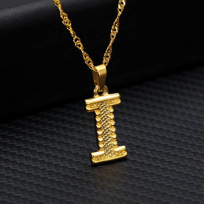 26 letters gold-plated pendant necklace Image