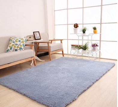 Living Room Rug Area Solid Carpet Fluffy Soft Home Decor White Plush Carpet Bedroom Carpet Kitchen Floor Mats White Rug Tapete Image