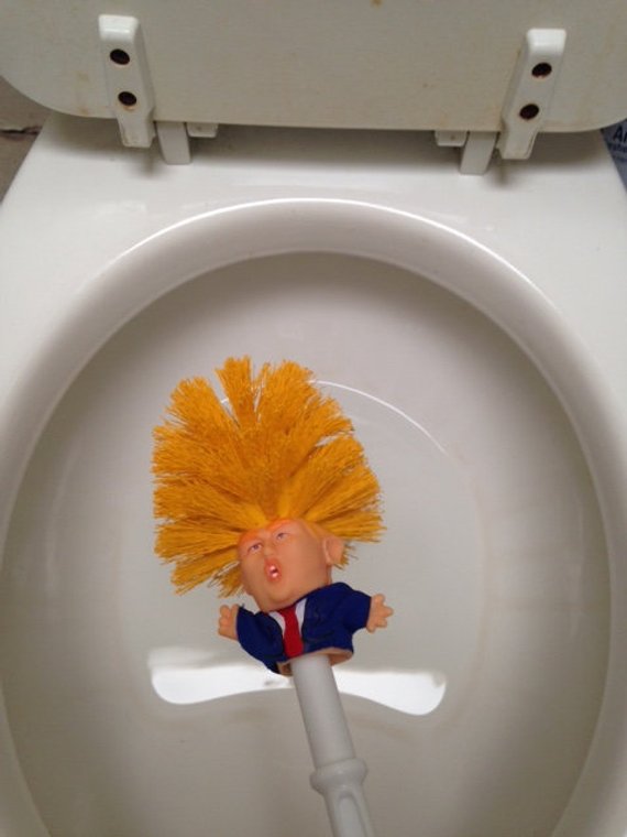 Funny Donald Trump Toilet Brush Image