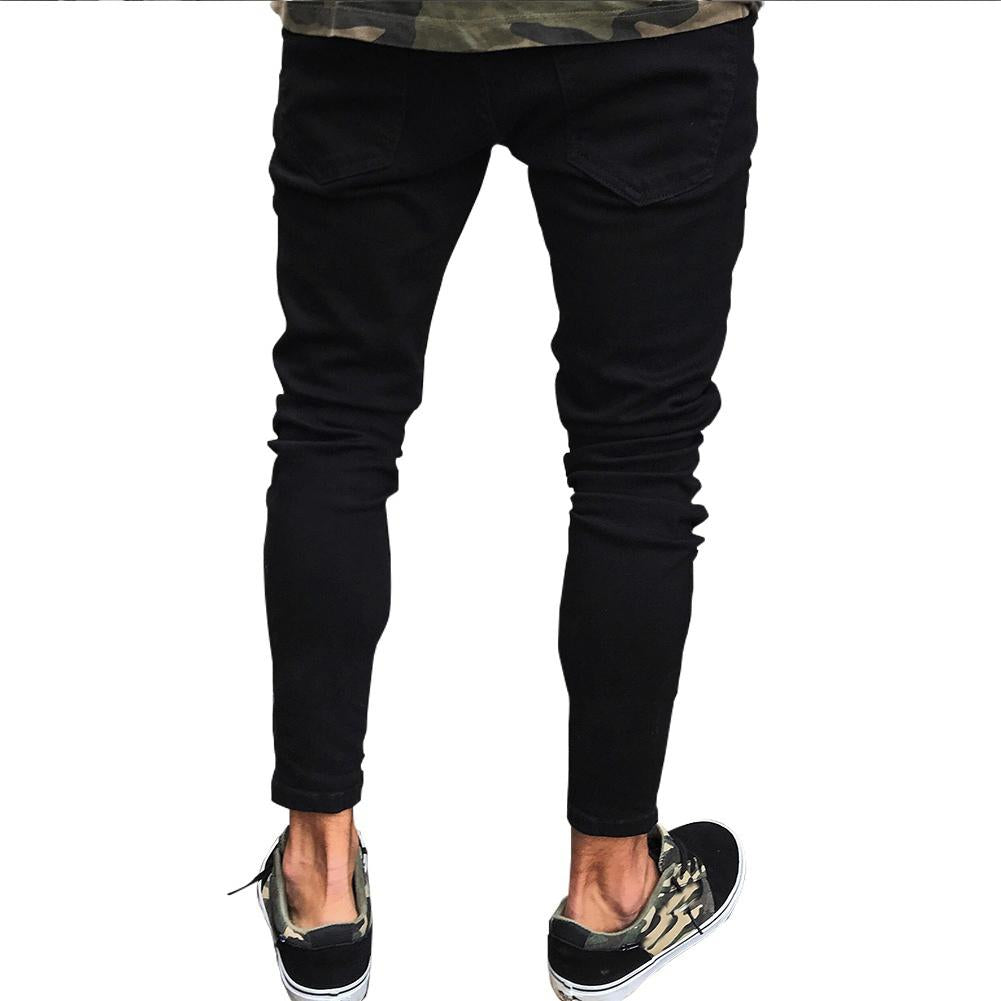 Pants Jeans For Men Trousers Long Basic Broken Clothes Image