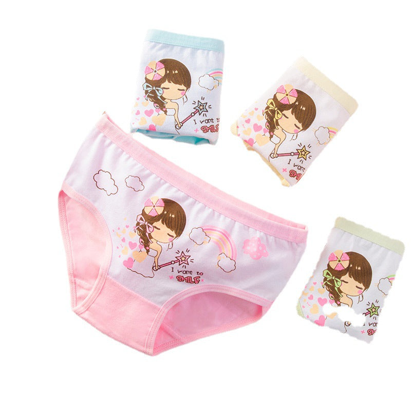 Children's Underwear Girls Pure Cotton Boxer Image