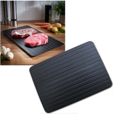 Fast Defrosting Tray Thaw  Kitchen Quick Aluminum Thaw Plate Image