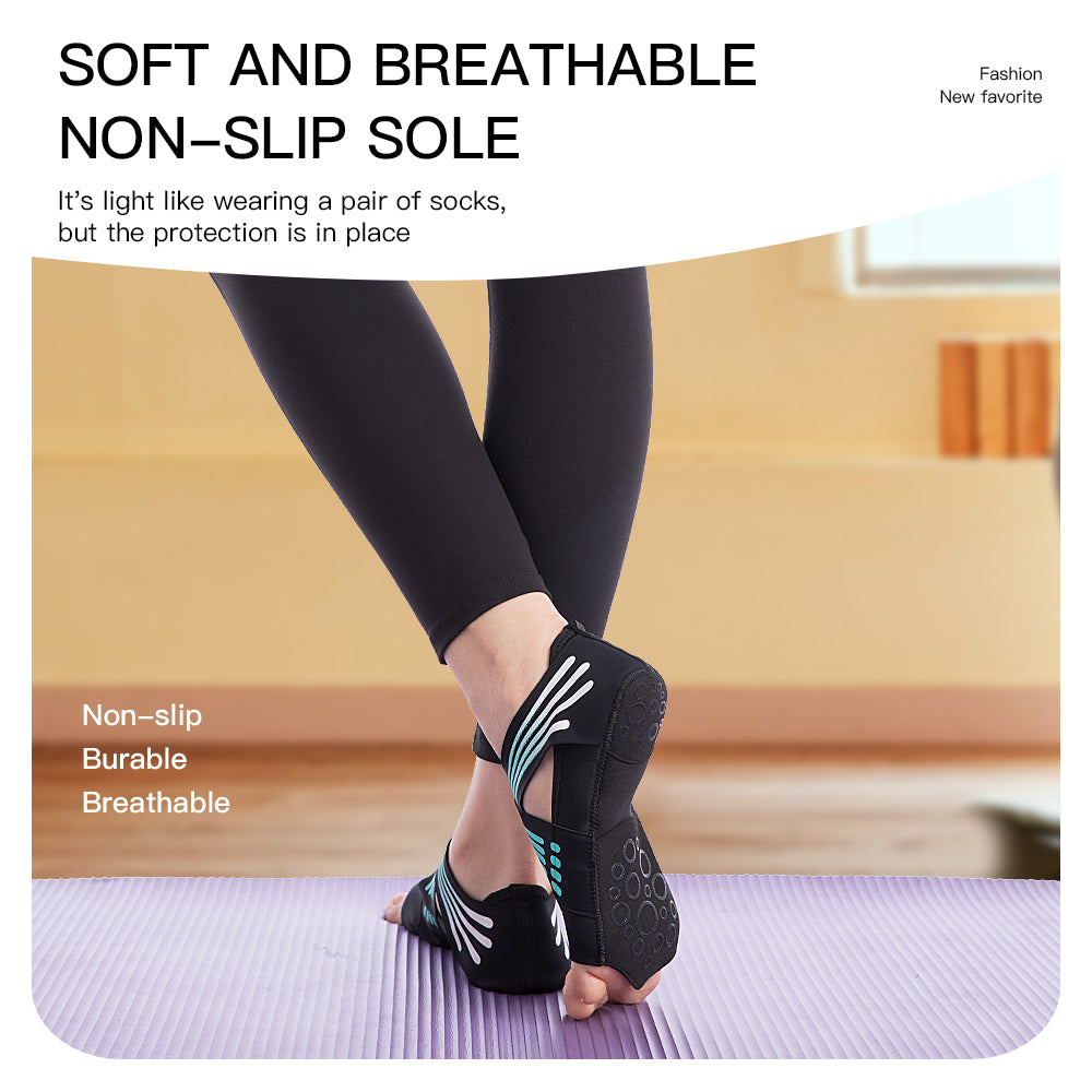 Professional Non-slip Gym Yoga Shoes Flat Soft Anti-slip Sole Ballet Fitness Dance Shoes Pilates Yoga Shoes Socks Image