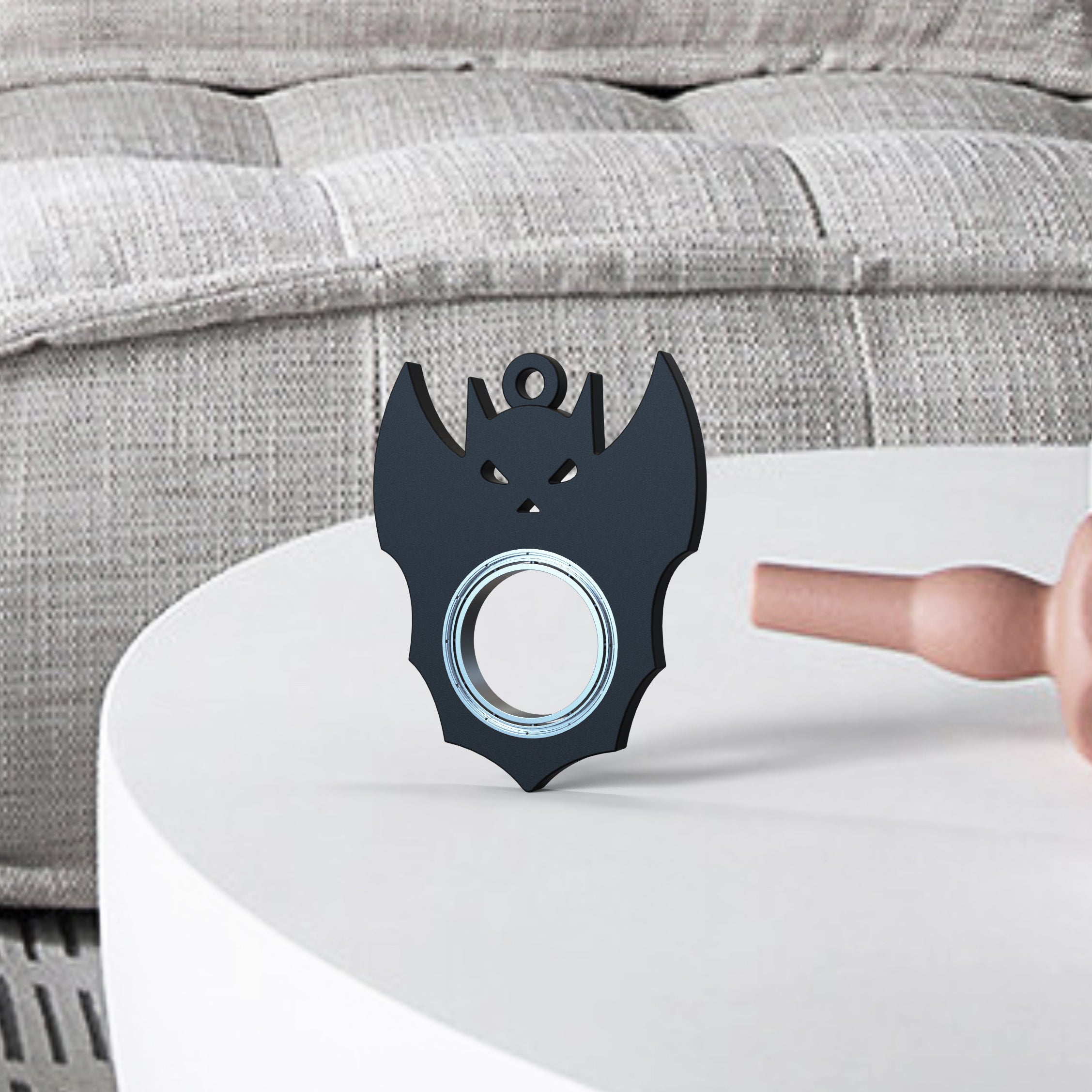 Halloween Creative Fidget Spinner Toy Bat Demon Ghost Keychain Hand Spinner Anti-Anxiety Toy Relieves Stress Bottle Opener Kids Toy Image