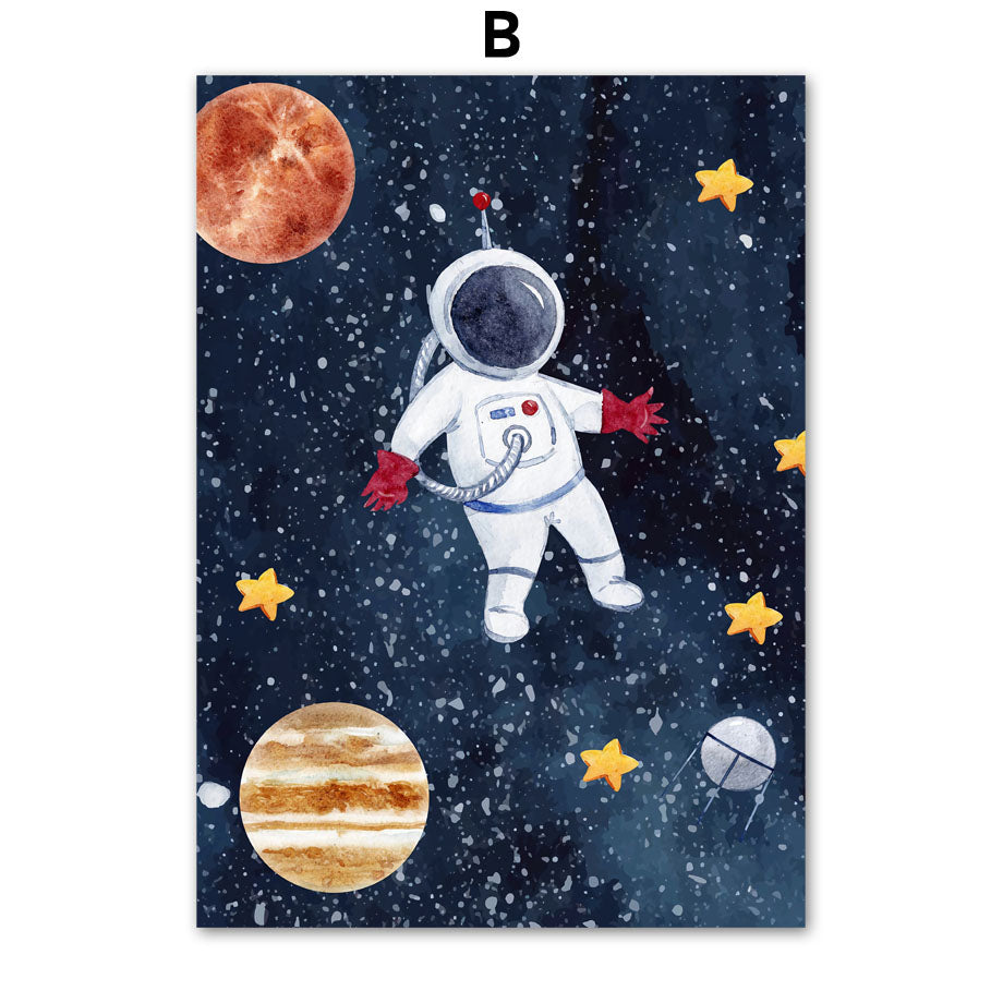 Astronaut Wall Art Canvas Painting Image