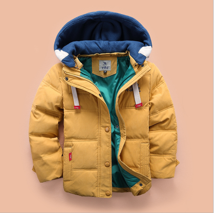 Children's down jacket boy 2021 new Korean version of the thickening down jacket in the children's winter clothing Image