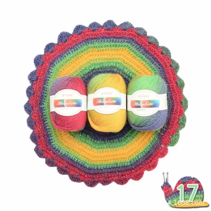 Rainbow ball of yarn Image