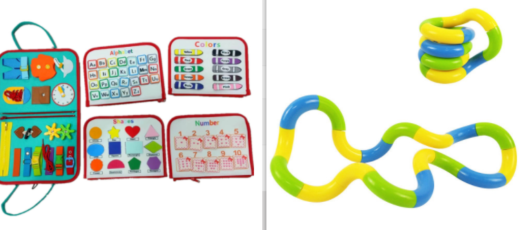 New Busy Book Children's Busy Board Dressing And Buttoning Learning Baby Early Education Preschool Sensory Learning Toy Image