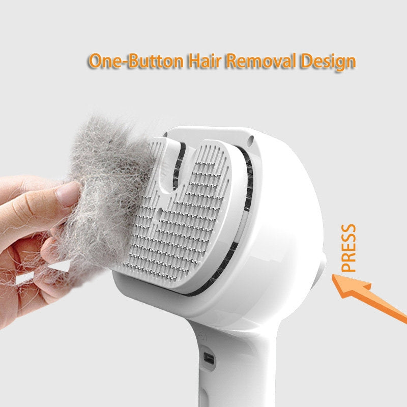 Pet Comb Self Cleaning Pets Hair Remover Brush For Dogs Grooming Tools Dematting Comb Built-in Mist Humidifier Pet Products Image