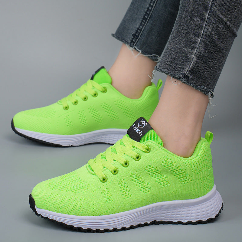 Plus Size Spring And Autumn Sneakers Women's Fly-kit Mesh Women's Shoes Image