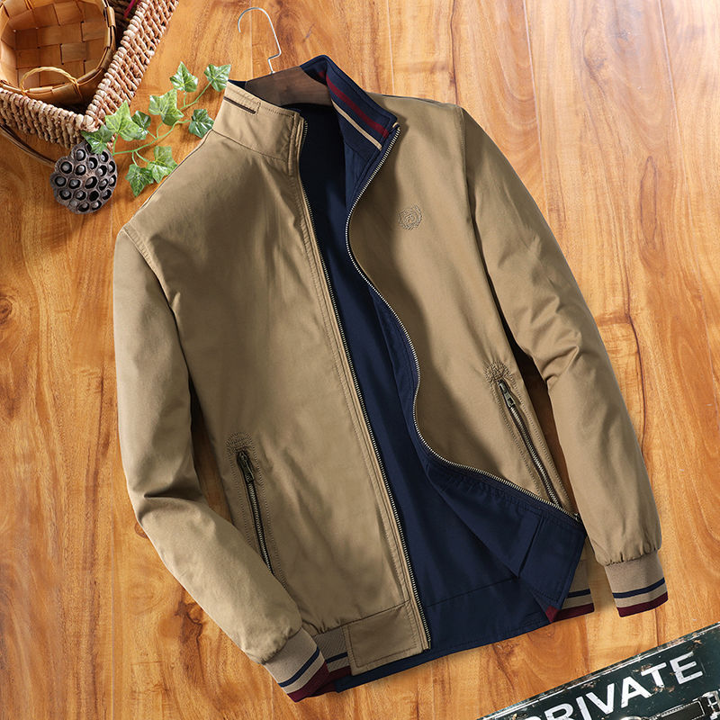 Plus Velvet Thick Middle Aged Men Jacket Winter Image