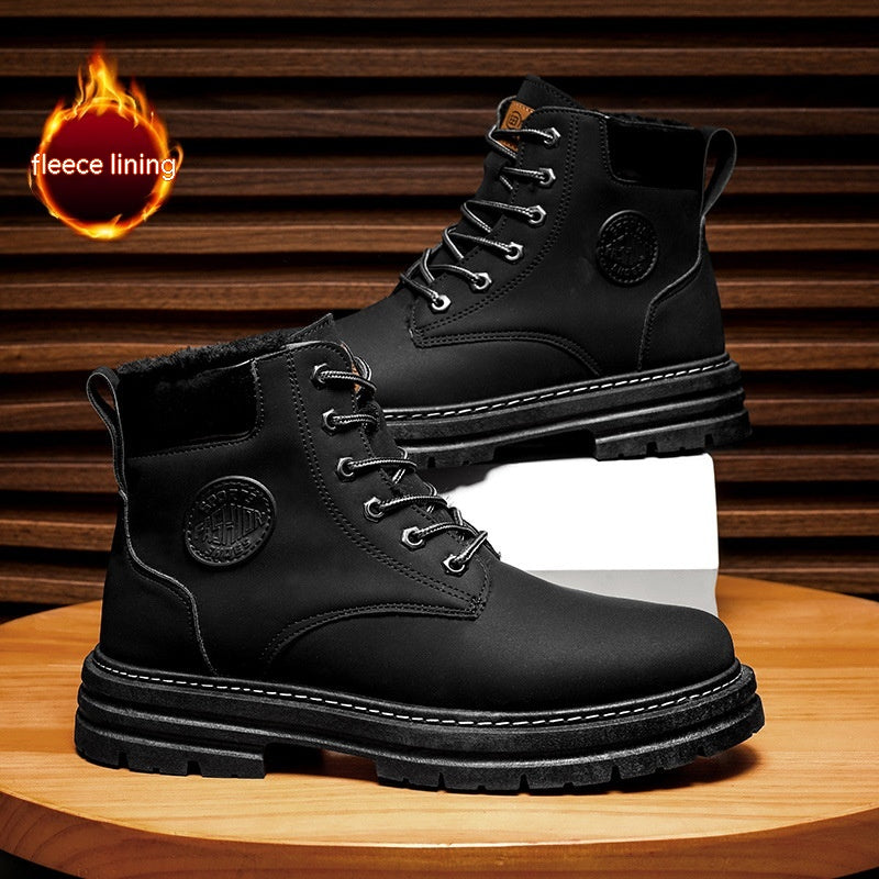 Men's High-top Warm Martin Boots Thickened Image