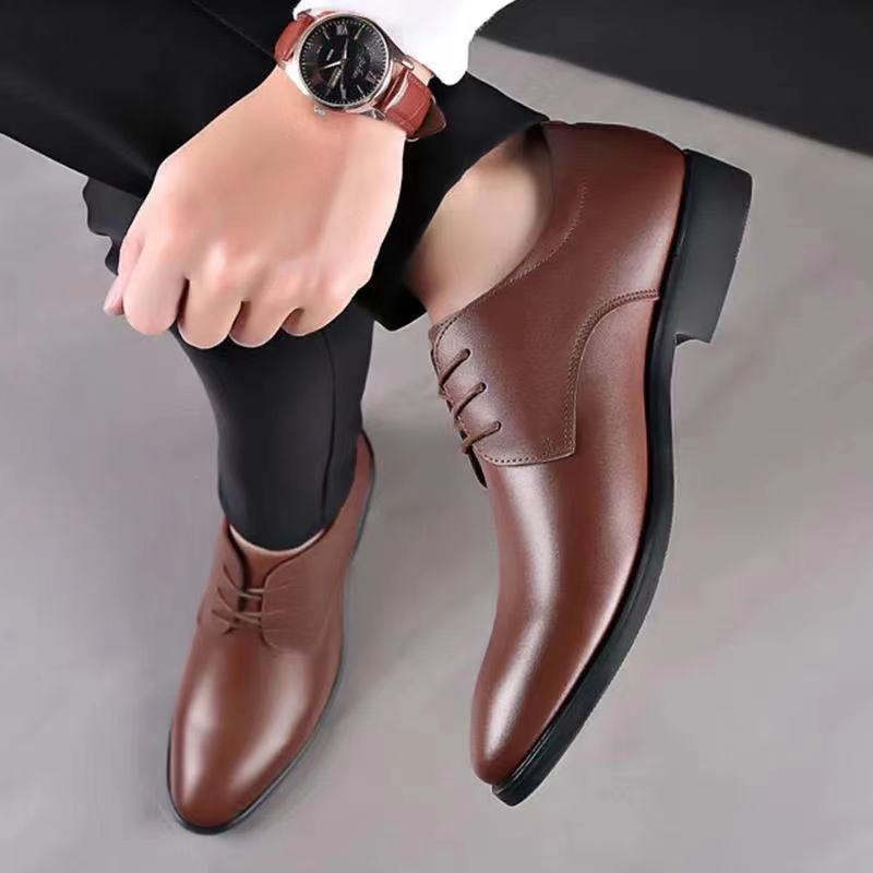 Men's Casual Business Formal Wear Leather Shoes Image