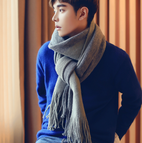 Men Scarves Can Match Colors Fashion Image