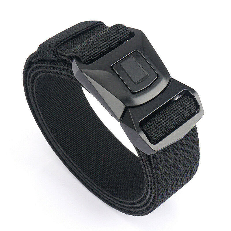 Quick Button Release Buckle Military Belt Strap Tactical Waistband Belts For MEN Image