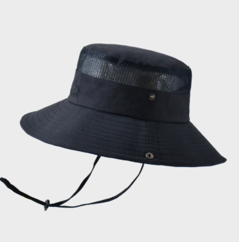 Solid Color Big Brim Sun Hat Outdoor Mountaineering Protection Image