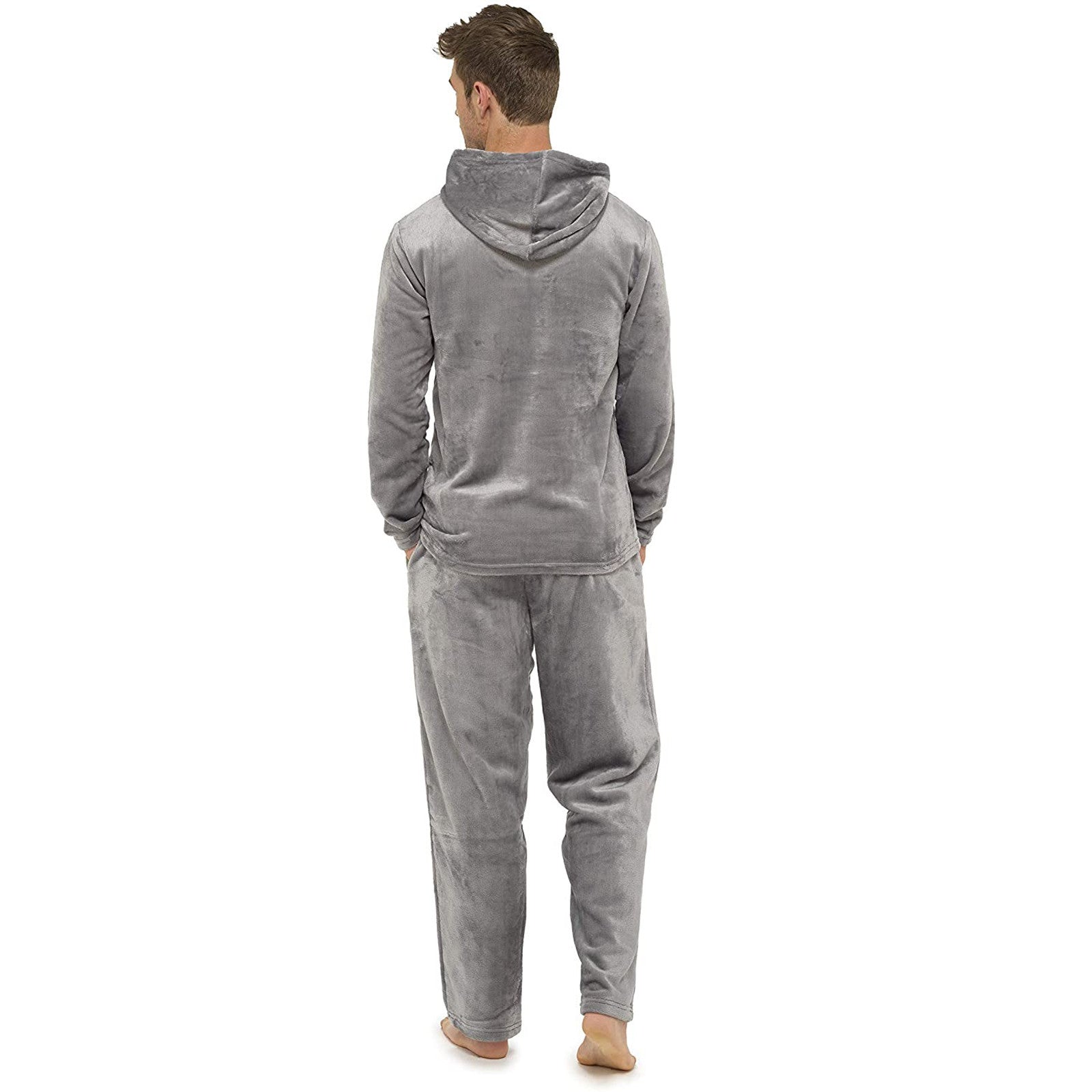 Flannel Grey Simple Home Men's Pajamas Image