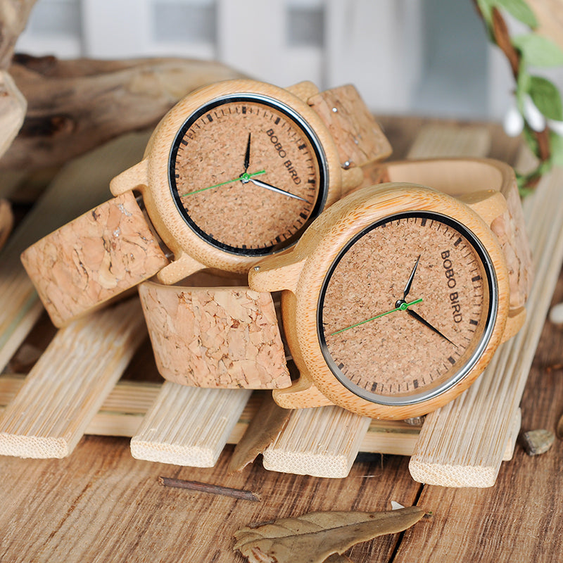 Bamboo and wooden watches Image