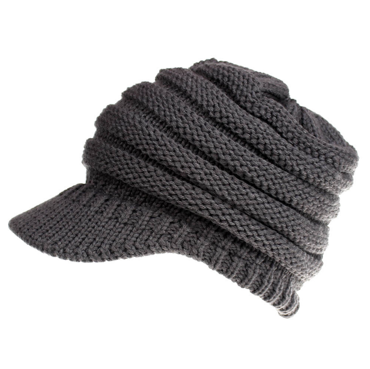 Women Ponytail Beanies Autumn Winter Hats Female Soft Knitting Caps Warm Ladies Skullies Image