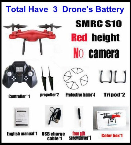 Sales Promotion WiFi 2MP Camera With S10 SMRC FPV Quadcopter Drone Helicopter UAV Micro Remote Control Toy RACER KIT Aircraft Image