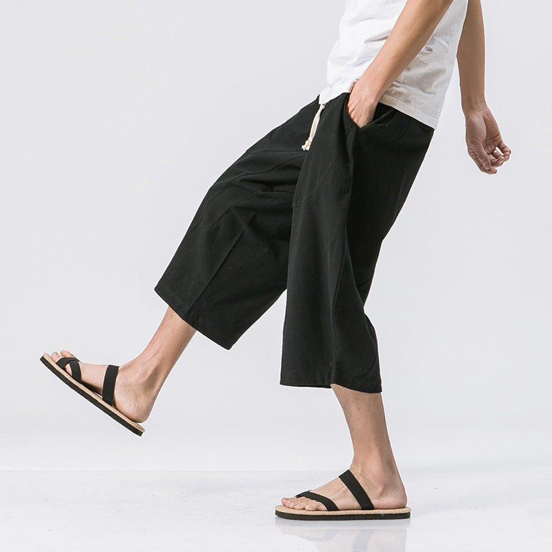 Chinese Style Cotton And Harem Pants Image